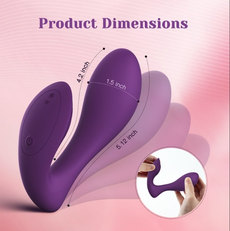 Duojoy Couple Vibrator Purple