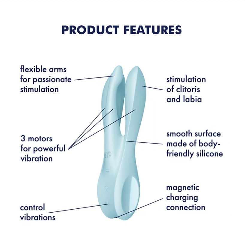 Satisfyer Threesome 1 Light Blue
