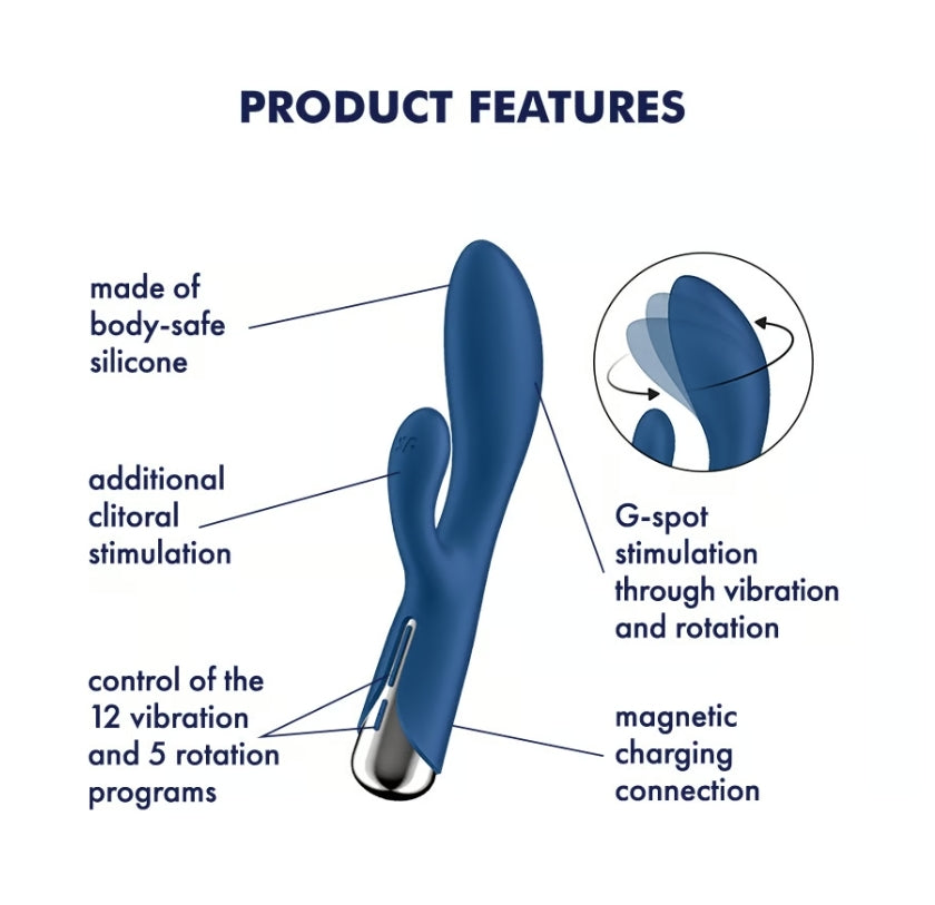 Satisfyer Spinning Rabbit 1 Blue