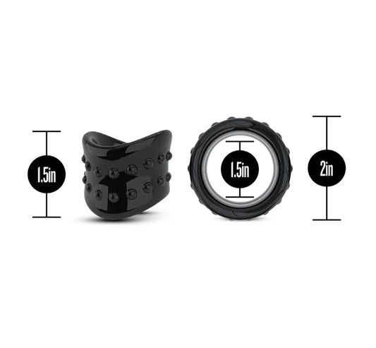 Blush - Stay Hard - Beef Ball Stretcher X Long- 1.5" Diameter- Black