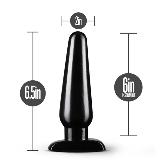 Blush - Basic Anal Plug - Large - Black