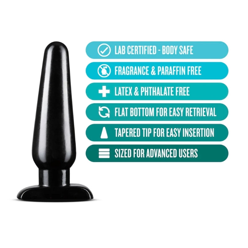 Blush - Basic Anal Plug - Large - Black