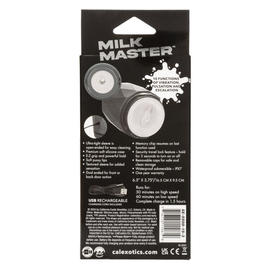 California Exotic Milk Master Vibro Squeeze Pussy