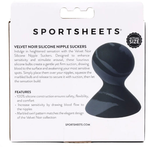 Sportsheets - Velvet Noir Silicone Nipple Suckers