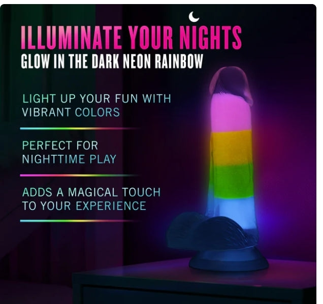 Blush - Neo Elite-Glow in the Dark-Rainbow Rave 6.5" - Multicolored