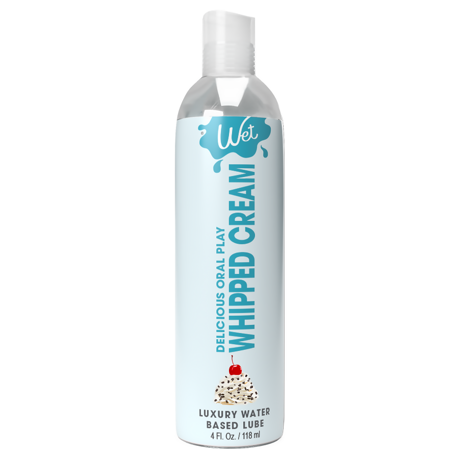 WET Delicious Oral Play Whipped Cream Waterbased Flavored Lubricant 4Fl.oz/118ml