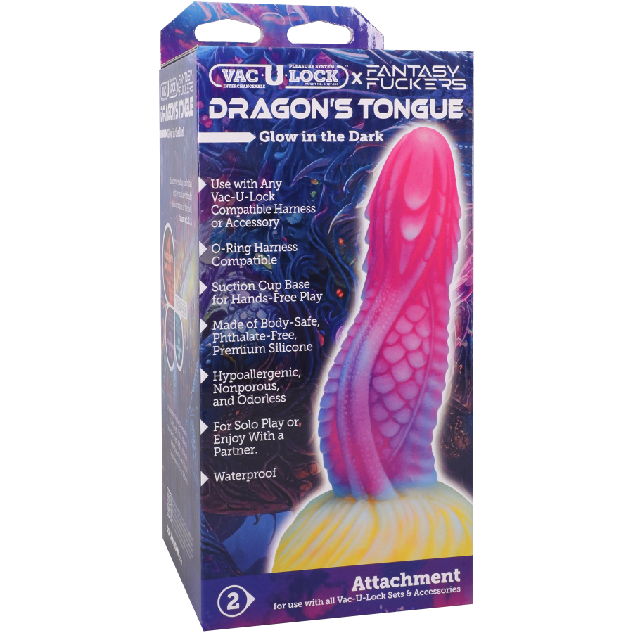 Vac-U-Lock x Fantasy Fuckers - Glow in the Dark - Dragon's Tongue