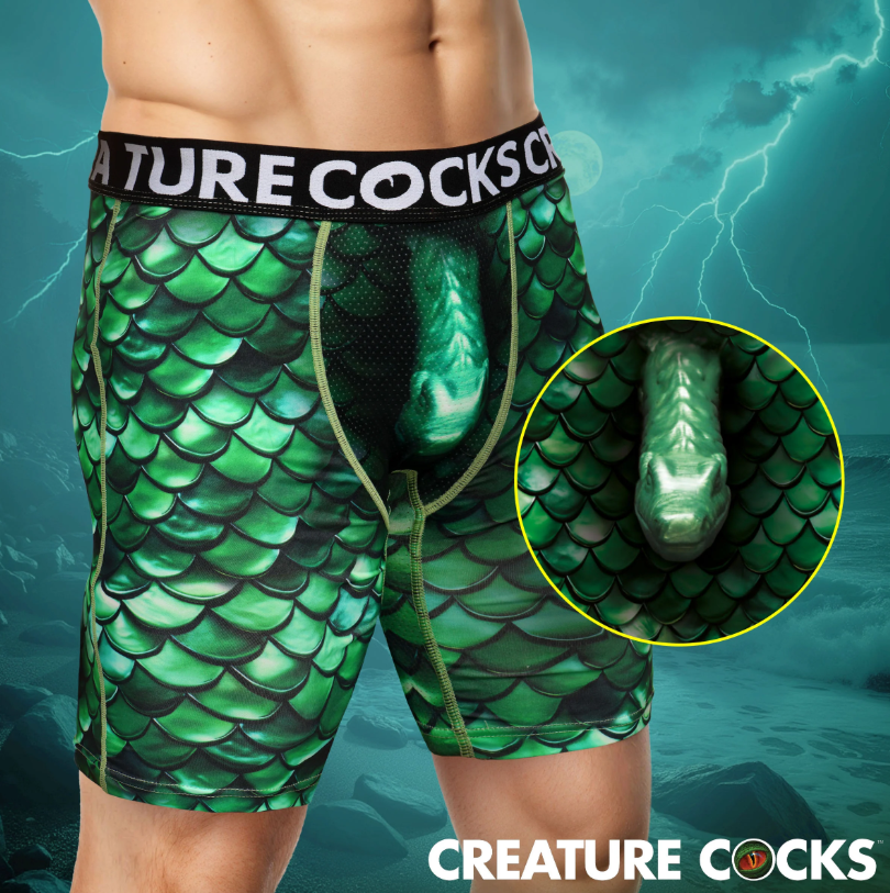 Creature Cocks - Wear Cockness Monster Lake Creature Boxer Shorts - Small