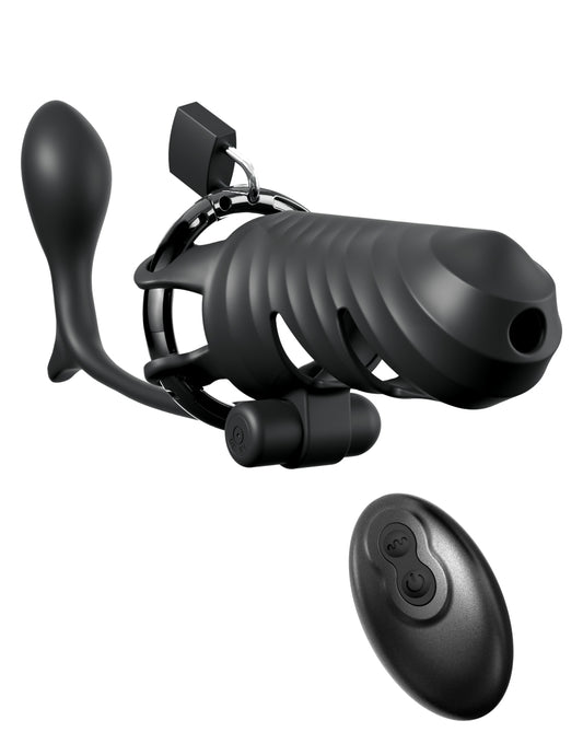 Pipedream Fantasy C-Ringz Remote-Controlled Vibrating Cock Blocker with Ass-Gasm Plug
