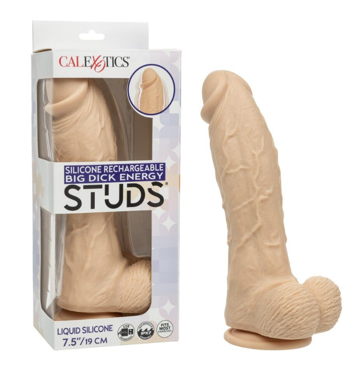 Silicone Rechargeable Big Dick Energy Studs- Ivory