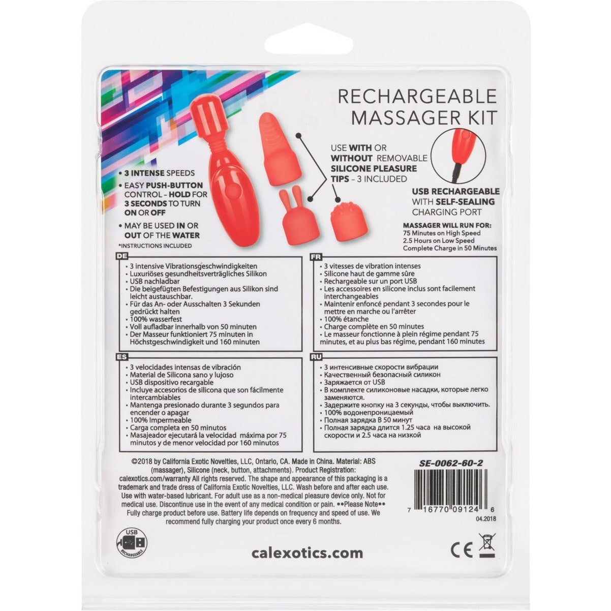 CalExotics® Rechargeable Vibrator Kit - Pink