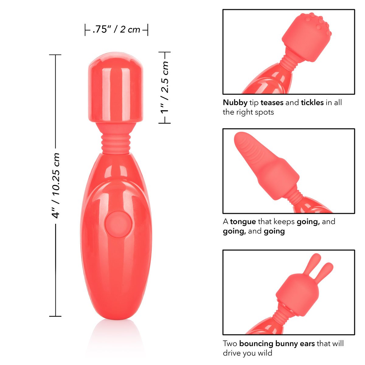 CalExotics® Rechargeable Vibrator Kit - Pink