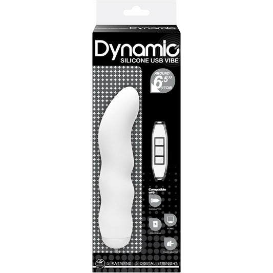 NMC Dynamic - Rippled Vibrator - Rechargeable - White