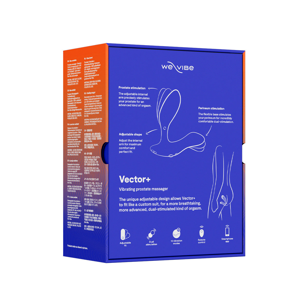 We-Vibe Vector+ - Vibrating Prostate Massager – Royal Blue