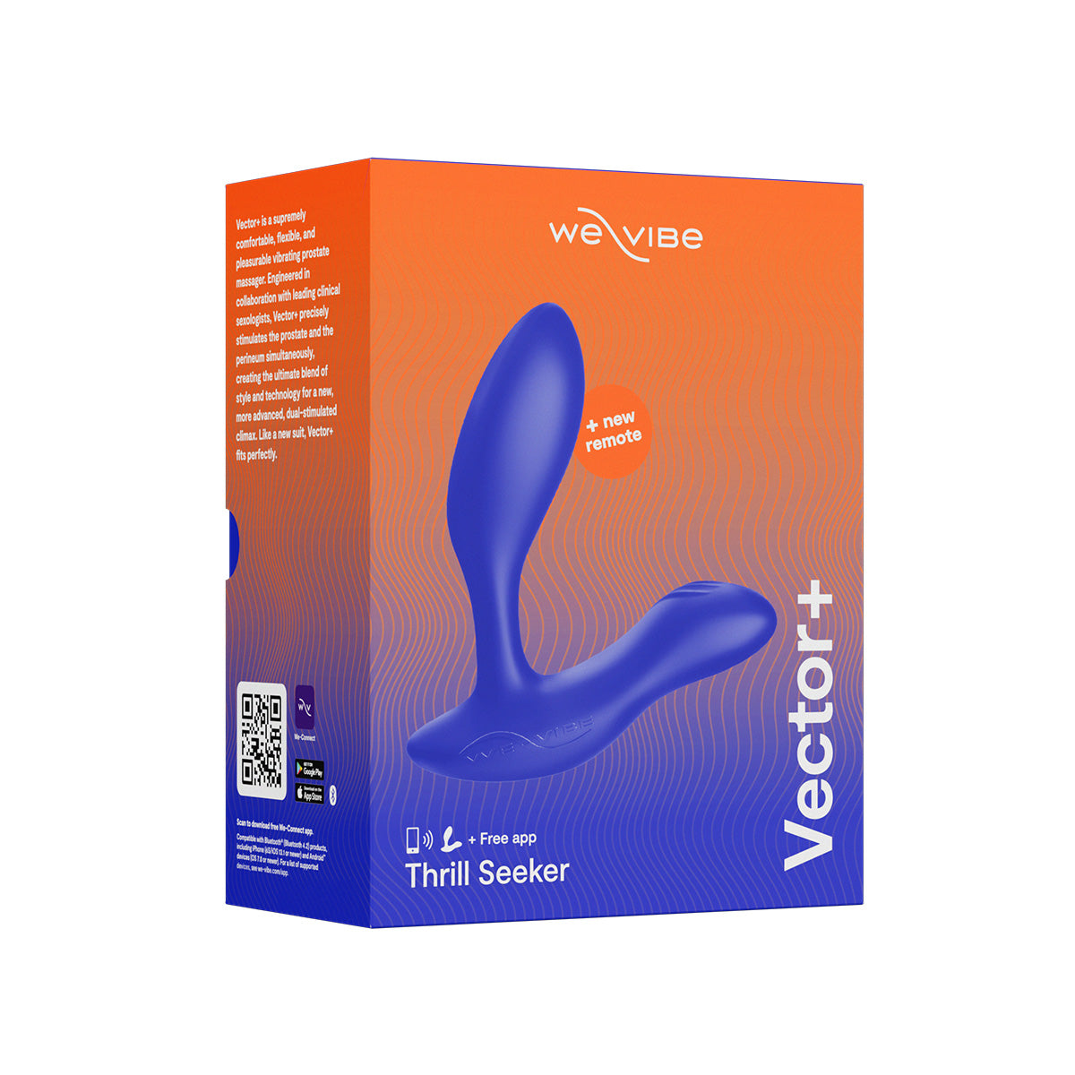 We-Vibe Vector+ - Vibrating Prostate Massager – Royal Blue