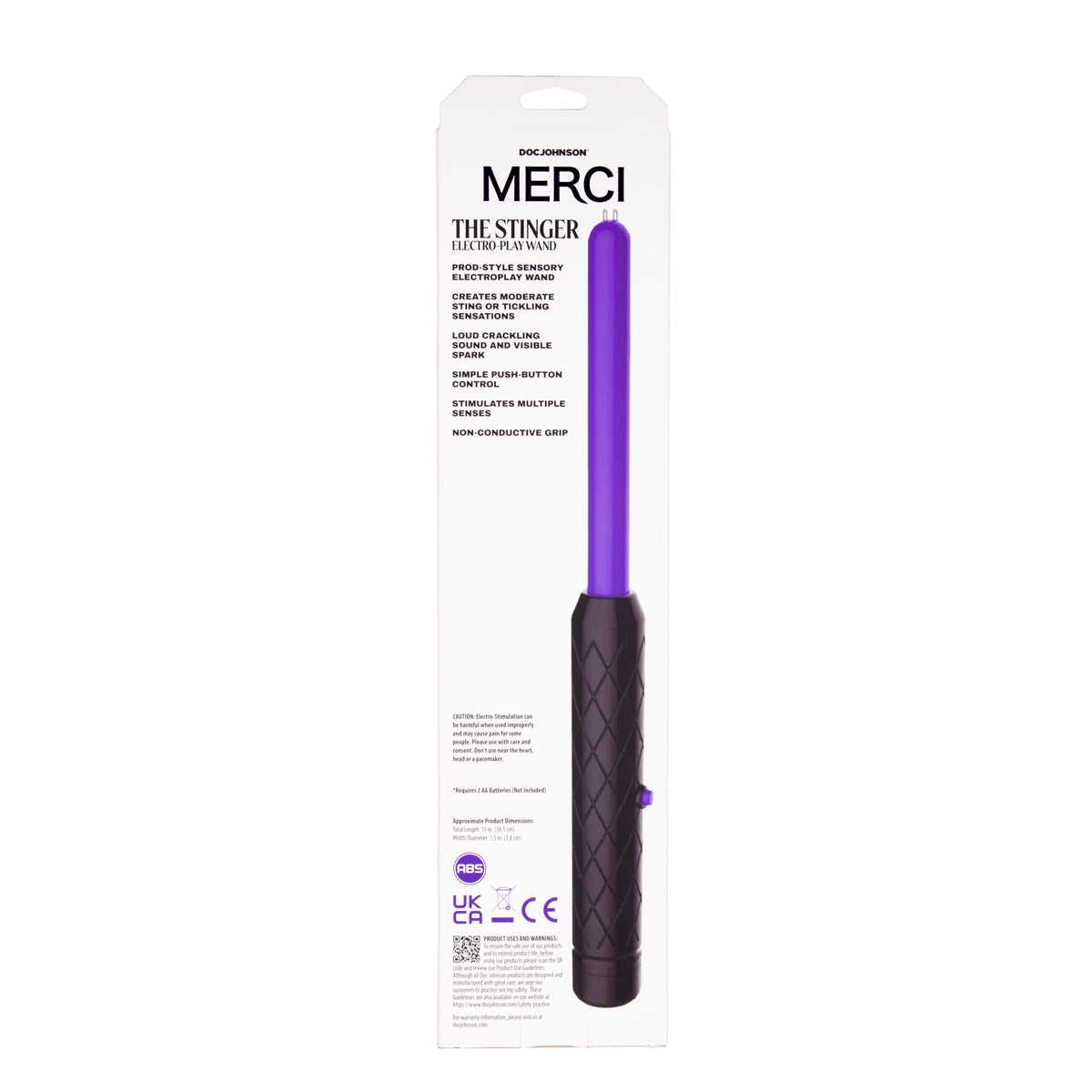Merci by Doc Johnson the Stinger Electro-Play Wand - Purple