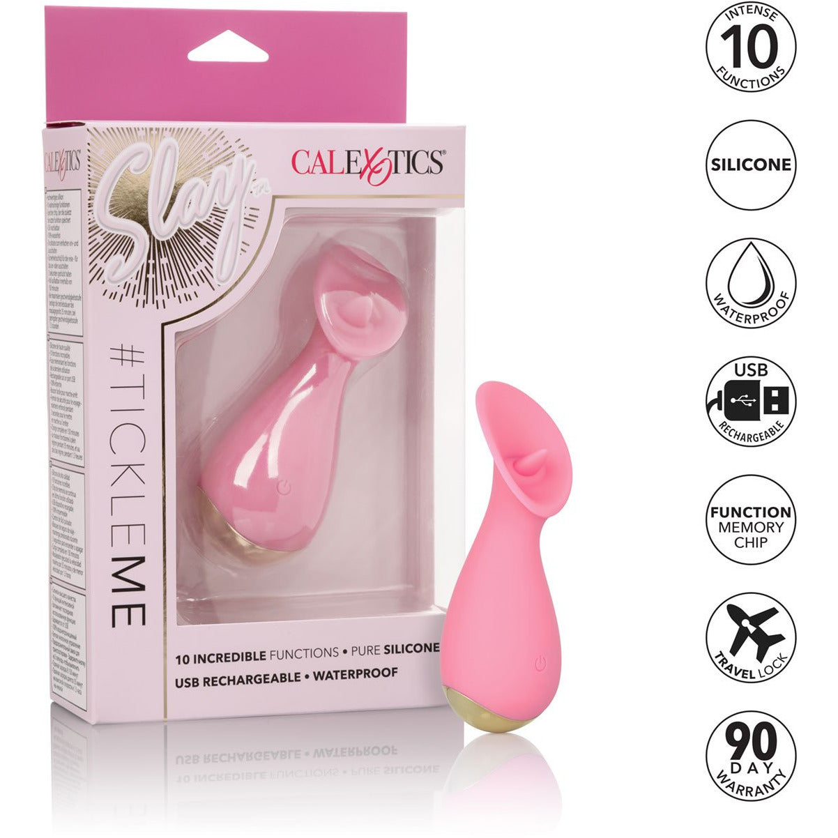 CalExotics® Slay #TickleMe – Clitoral Vibrator – Pink