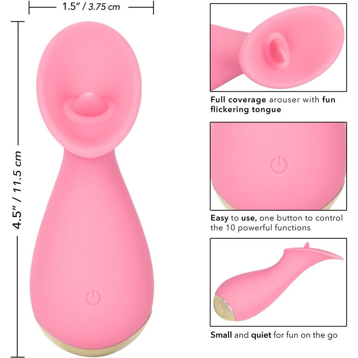 CalExotics® Slay #TickleMe – Clitoral Vibrator – Pink