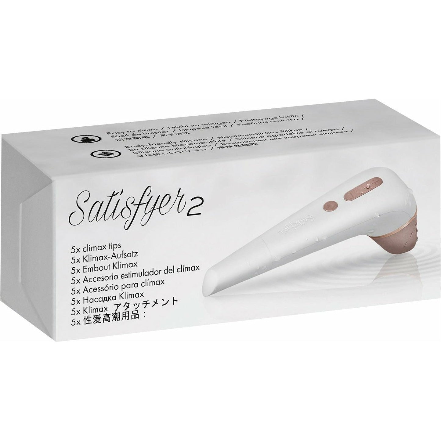 Satisfyer 2 Climax Tips - Pack of 5 - White