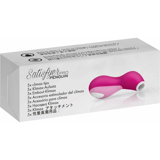 Satisfyer Pro Penguin Climax Tips - Pack of 5 - White