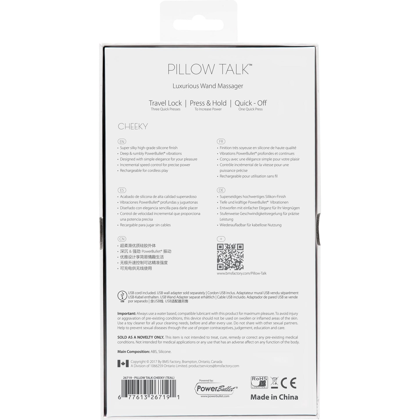 Pillow Talk Cheeky - Wand Massager - Pink
