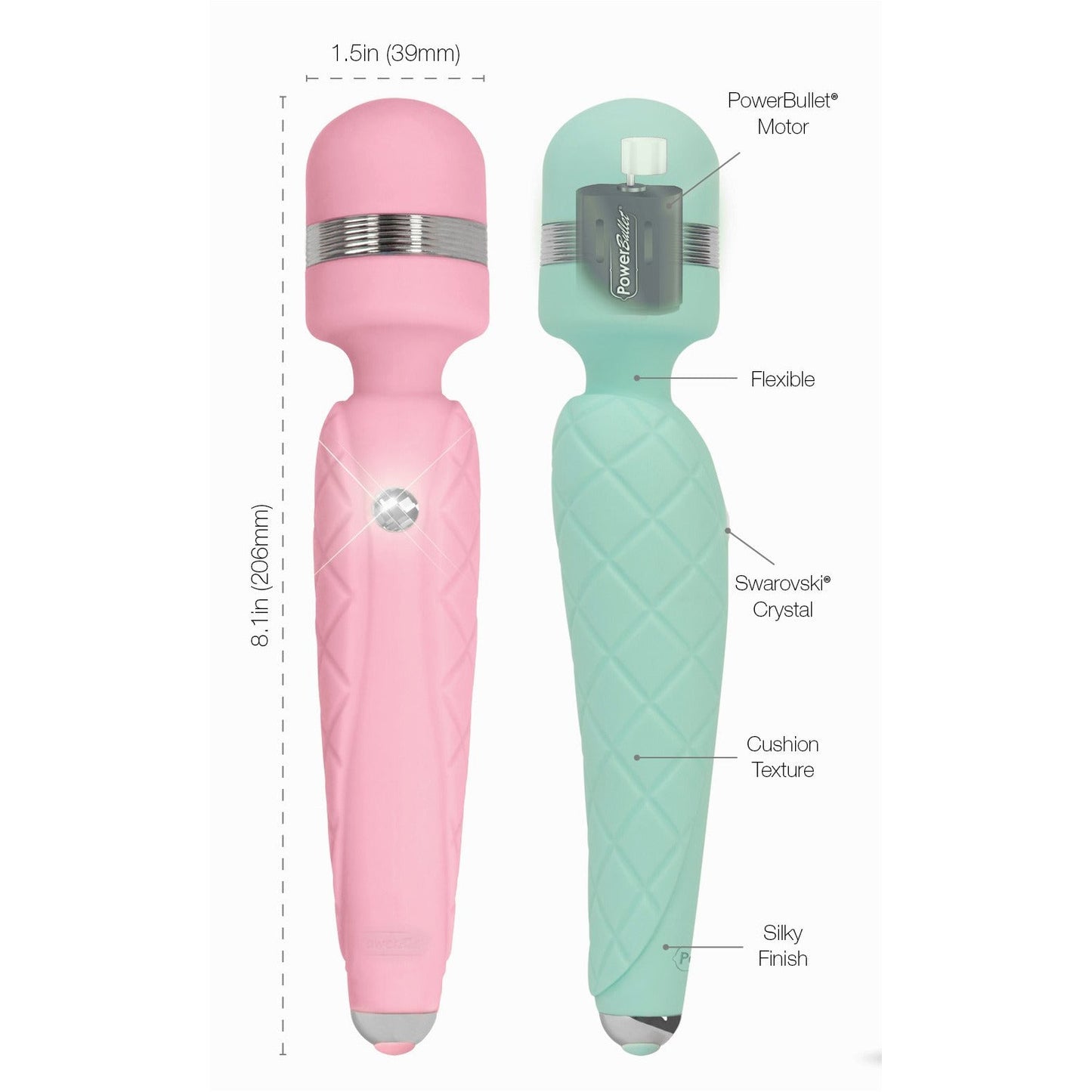 Pillow Talk Cheeky - Wand Massager - Pink