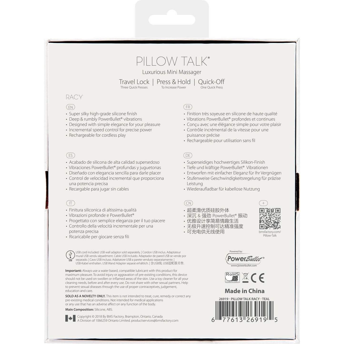 Pillow Talk Racy - Mini Massager - Teal
