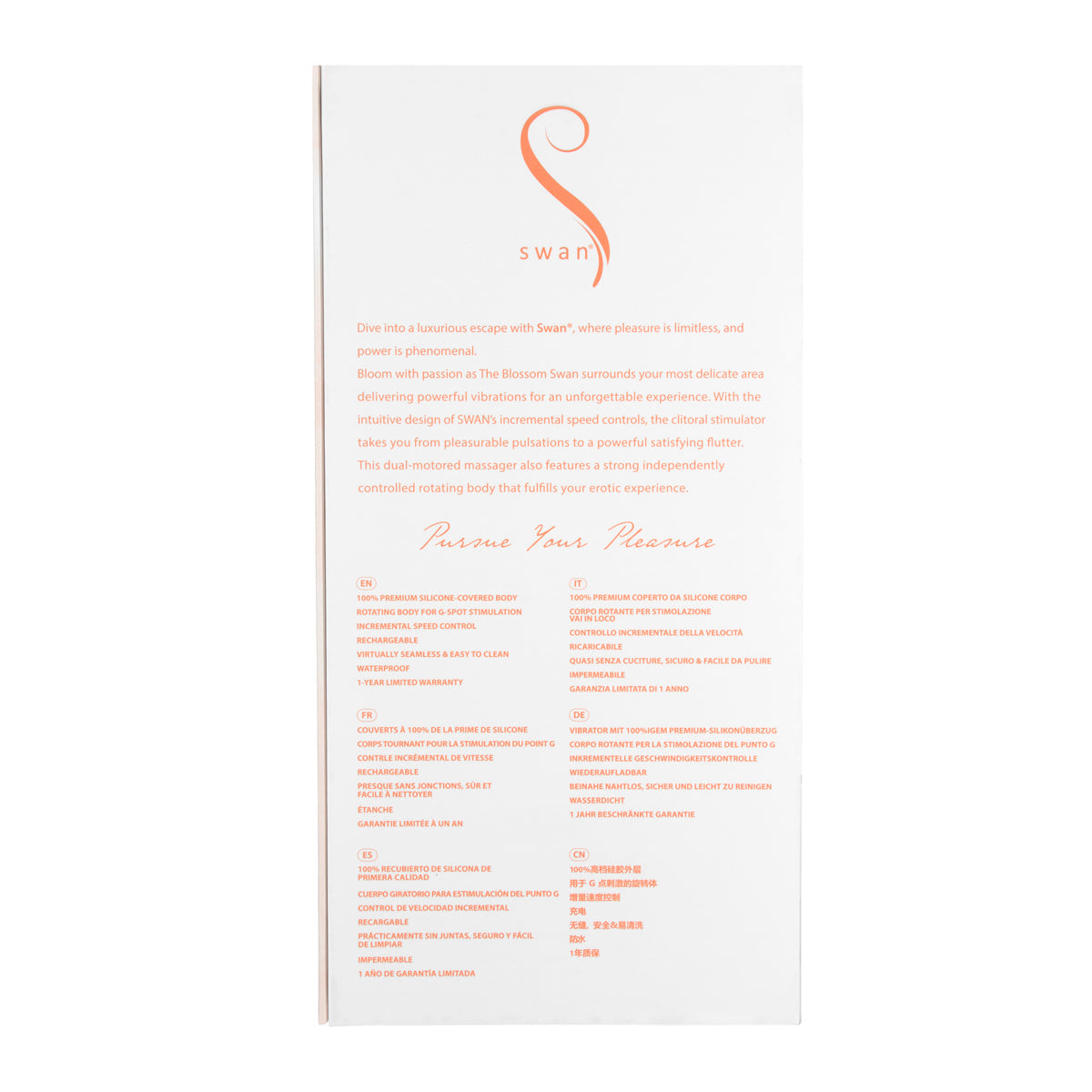 The Blossom Swan® Dual Action Vibrator - Coral