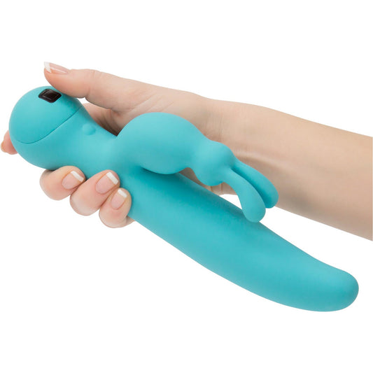Swan Touch - Duo - Dual Rabbit Vibrator - Rechargeable - Teal