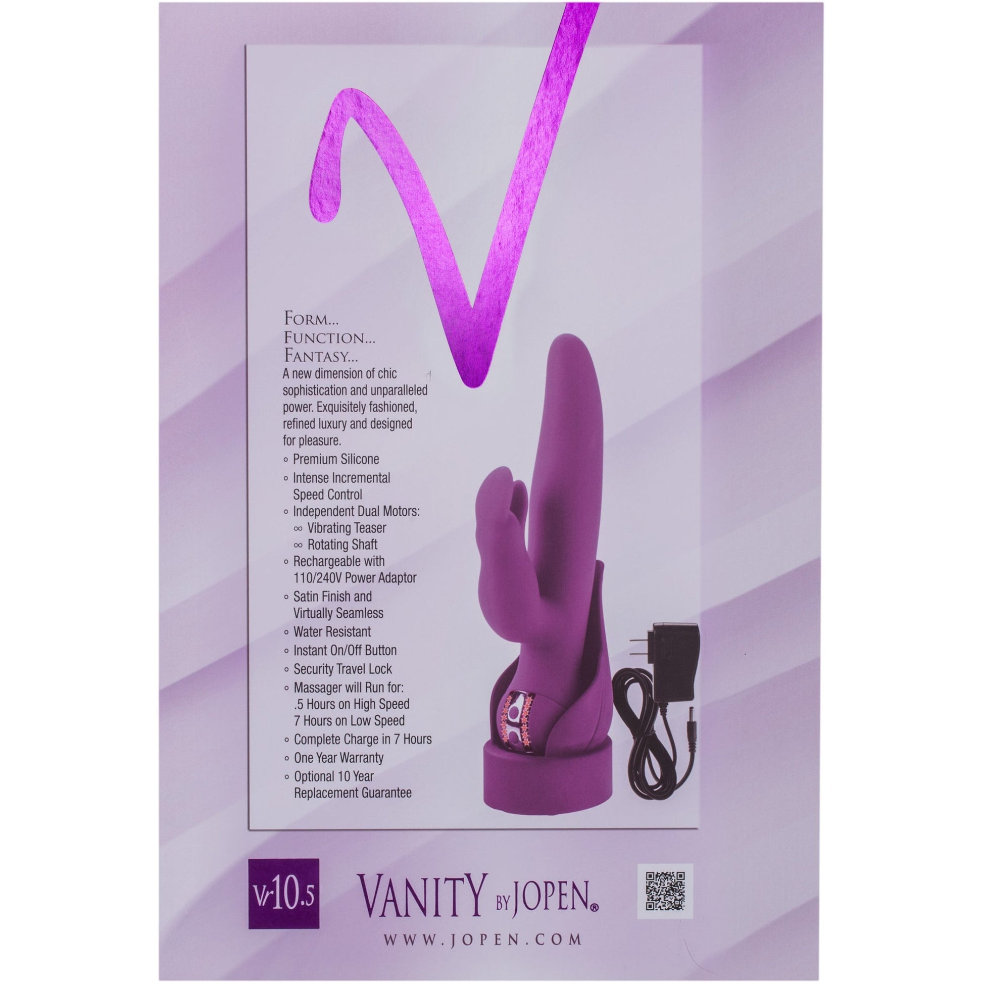 CalExotics® Vanity - Rabbit Vibrator - Purple