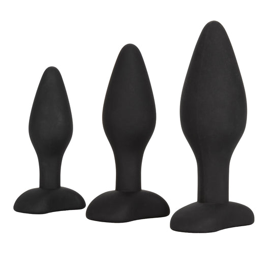 CalExotics® Silicone Anal Exerciser Kit - Black