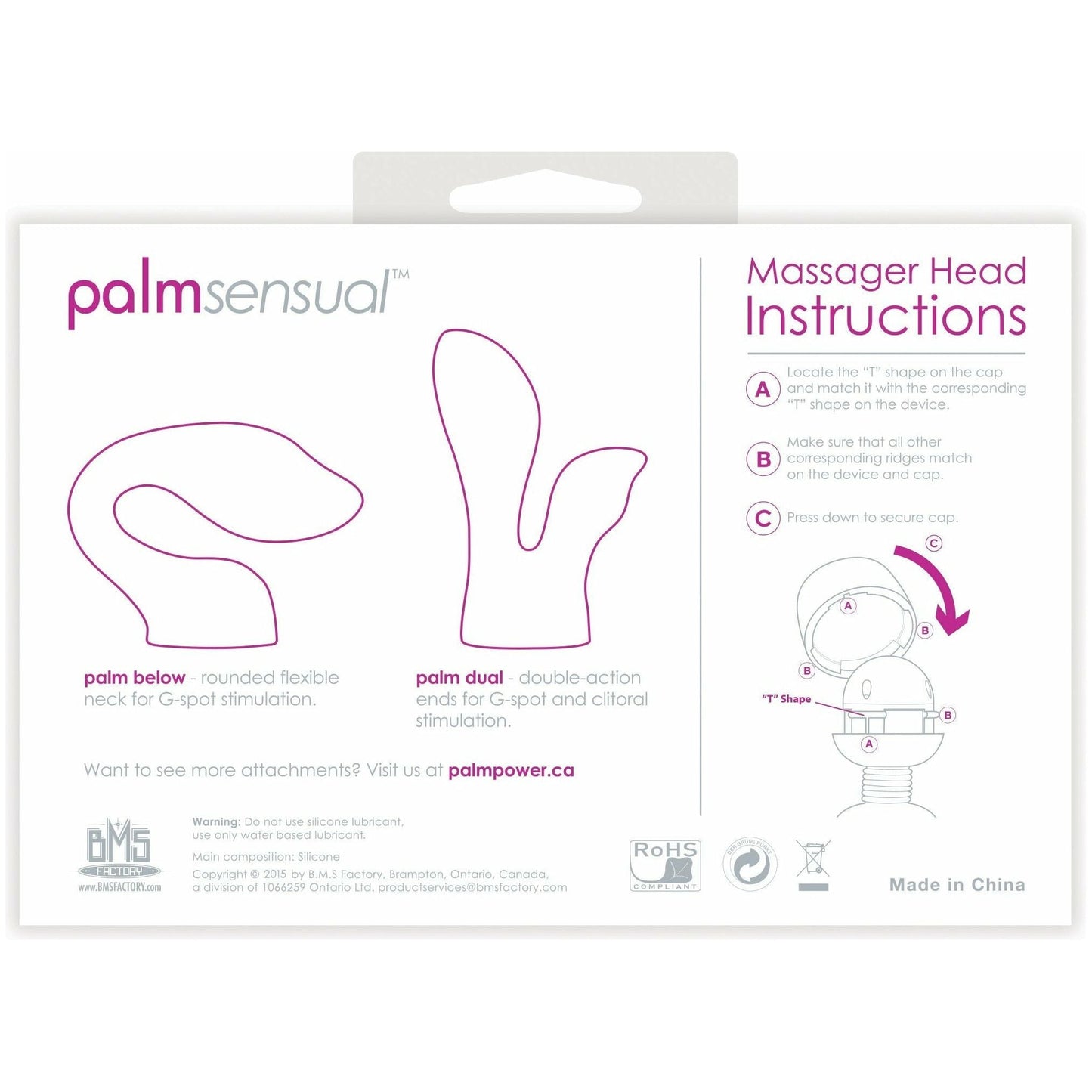 PalmPower PalmSensual Head Attachments (For use with PalmPower)