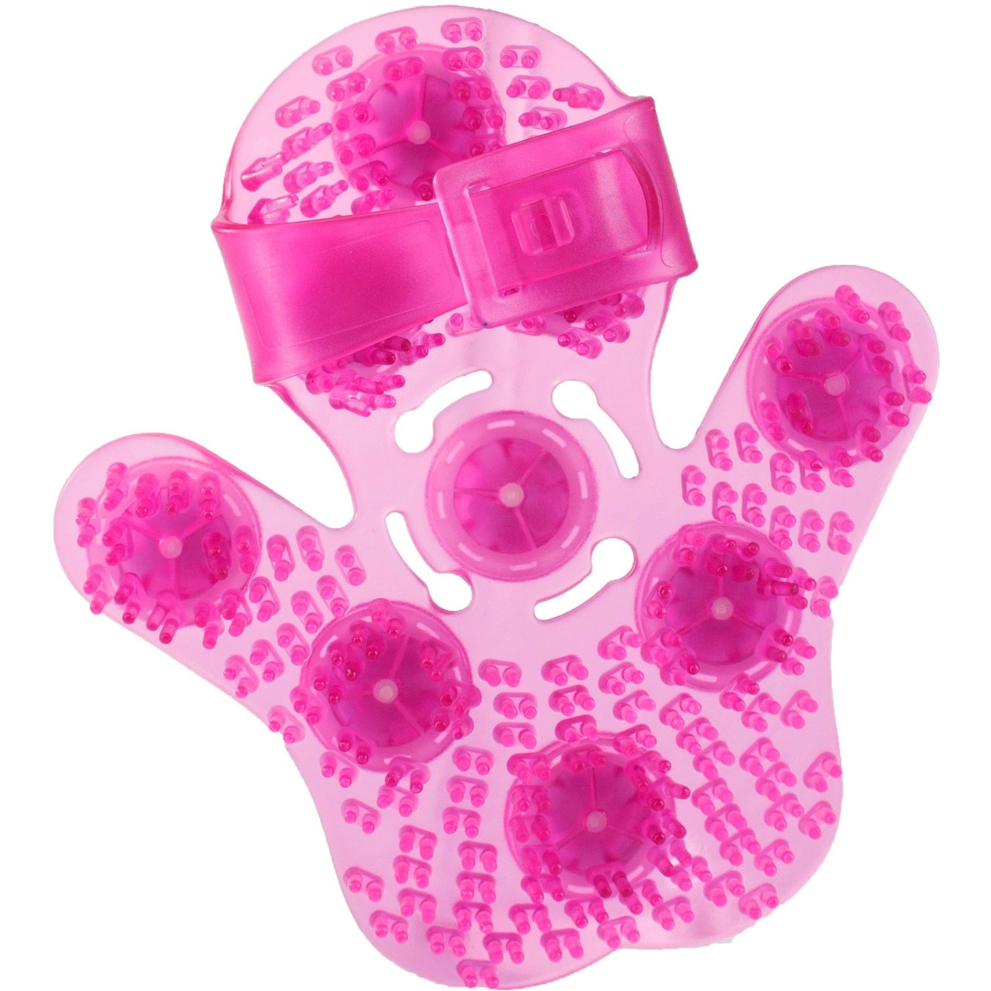 Simple and True Roller Balls Massage Glove - Pink