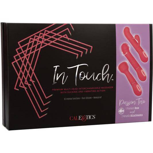 CalExotics® In Touch Passion Trio Kit – Interchangeable Vibrator – Pink