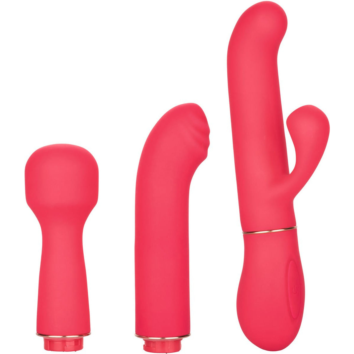 CalExotics® In Touch Passion Trio Kit – Interchangeable Vibrator – Pink