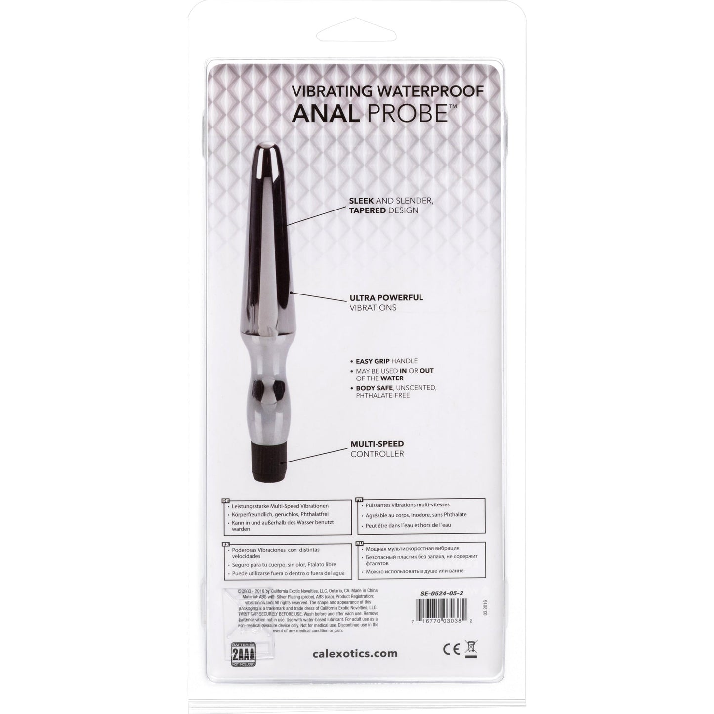 CalExotics® Vibrating Waterproof Anal Probe
