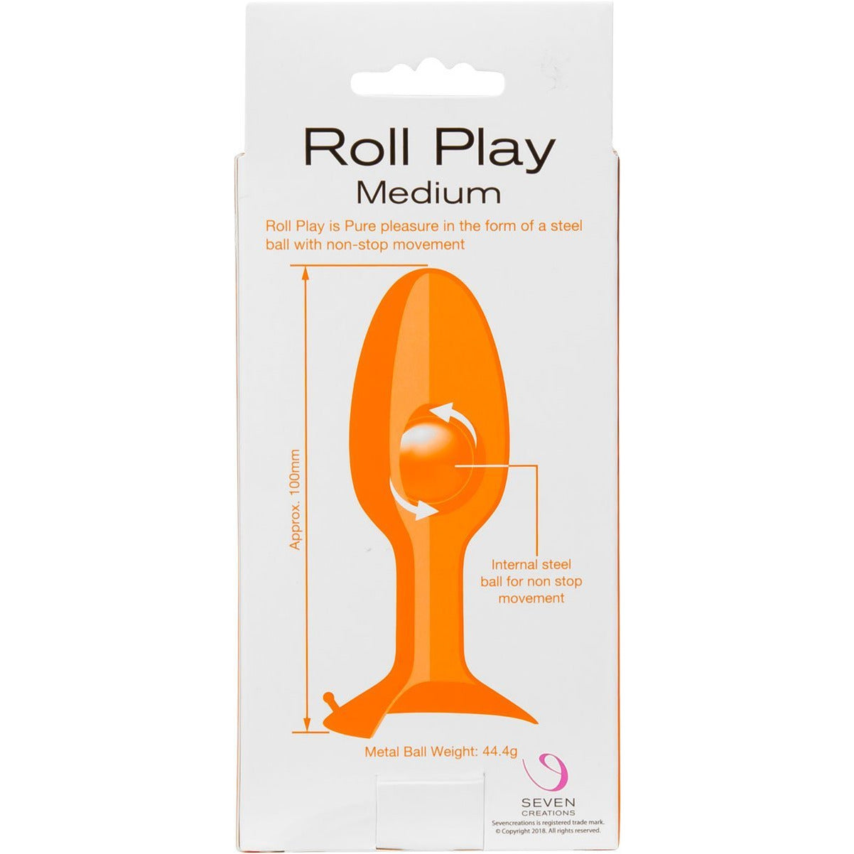Seven Creations Roll Play Silicone Butt Plug - Medium