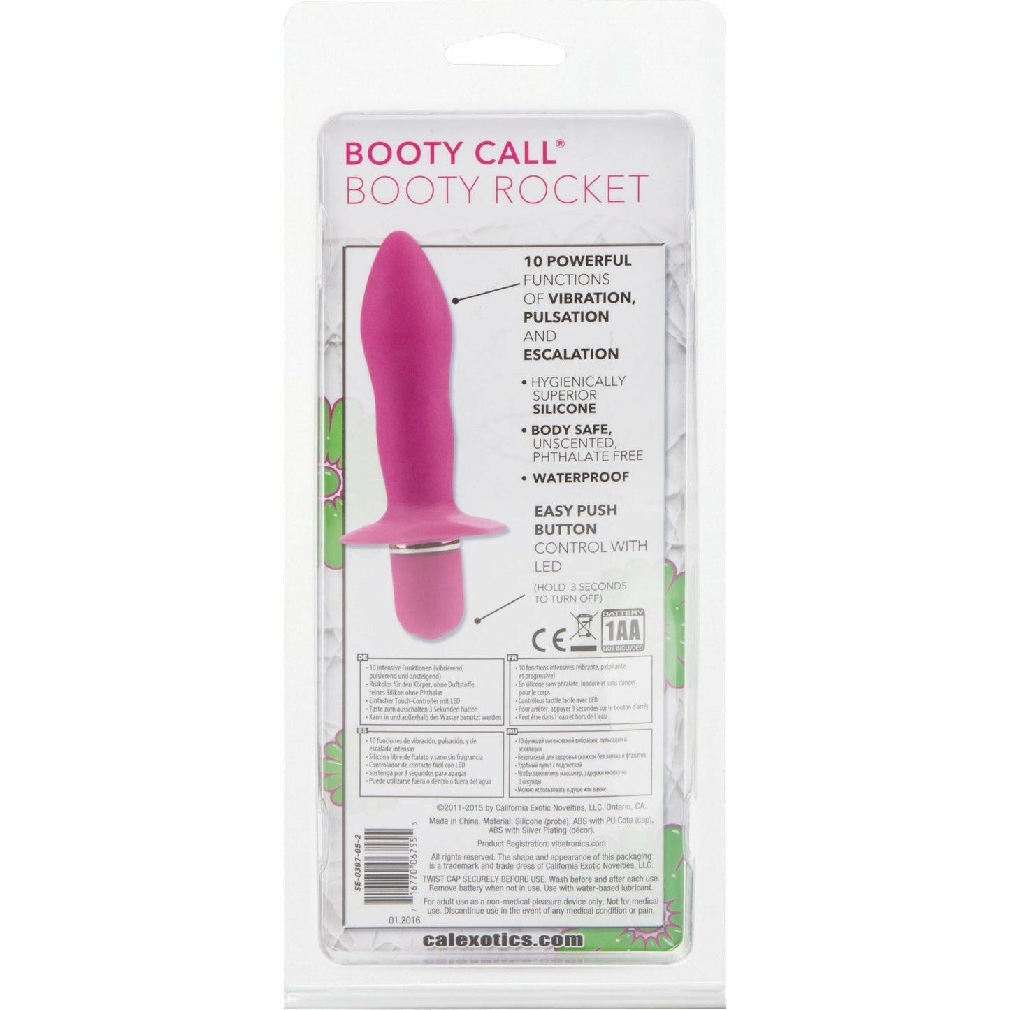 CalExotics® Booty Call - Rocket - Pink