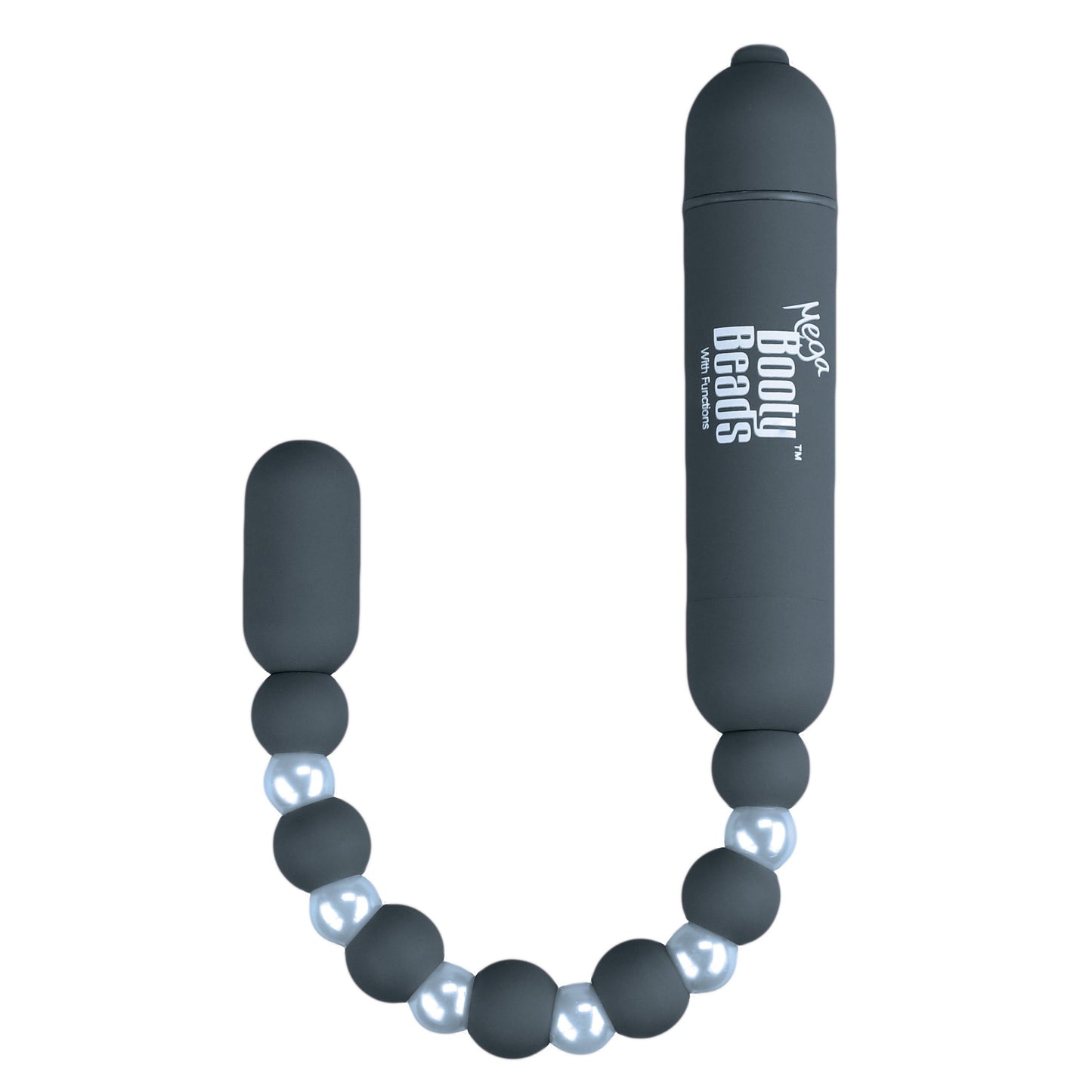 PowerBullet Mega Booty Beads with 7 Functions - Grey
