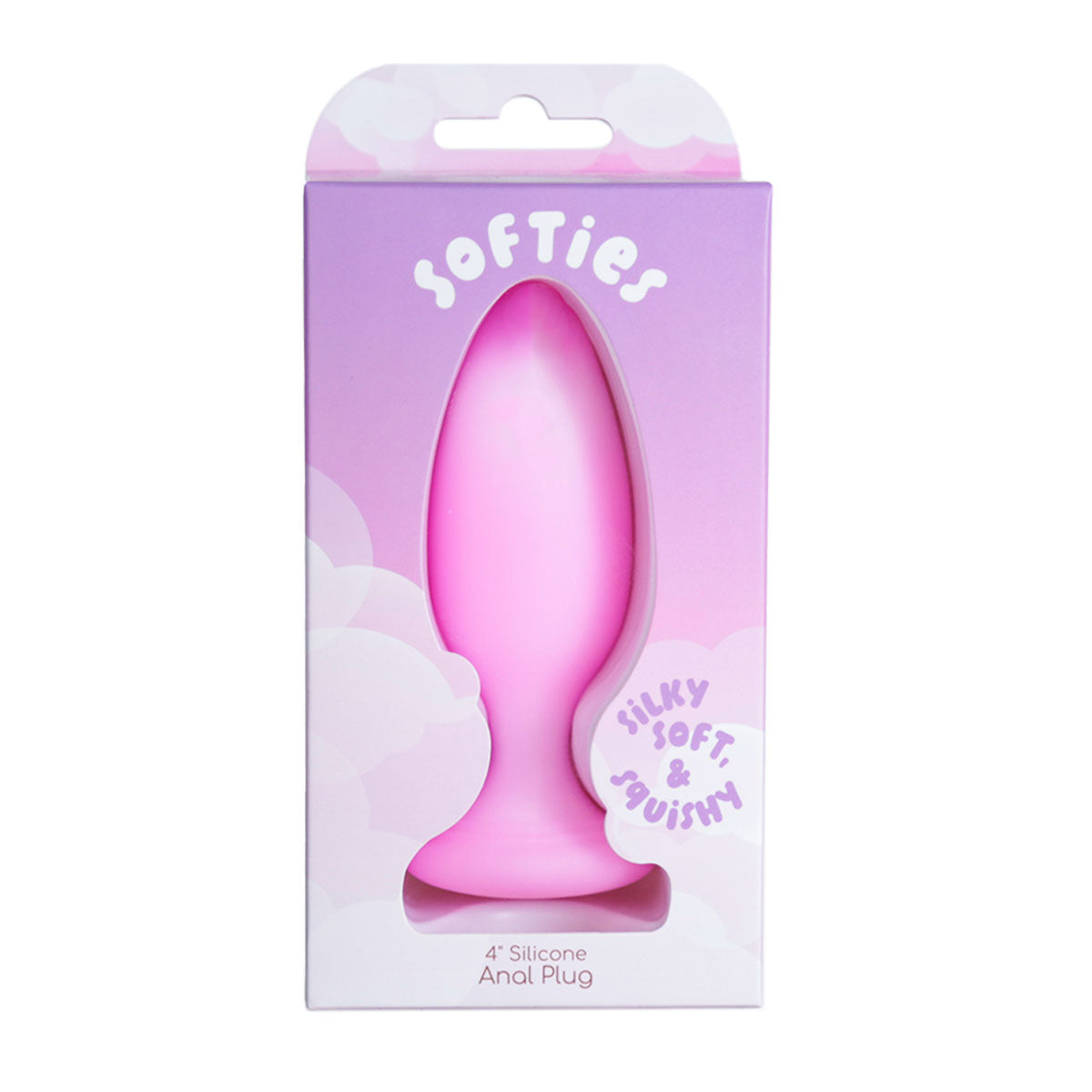 Softies 4” Anal Silicone Plug - Pink