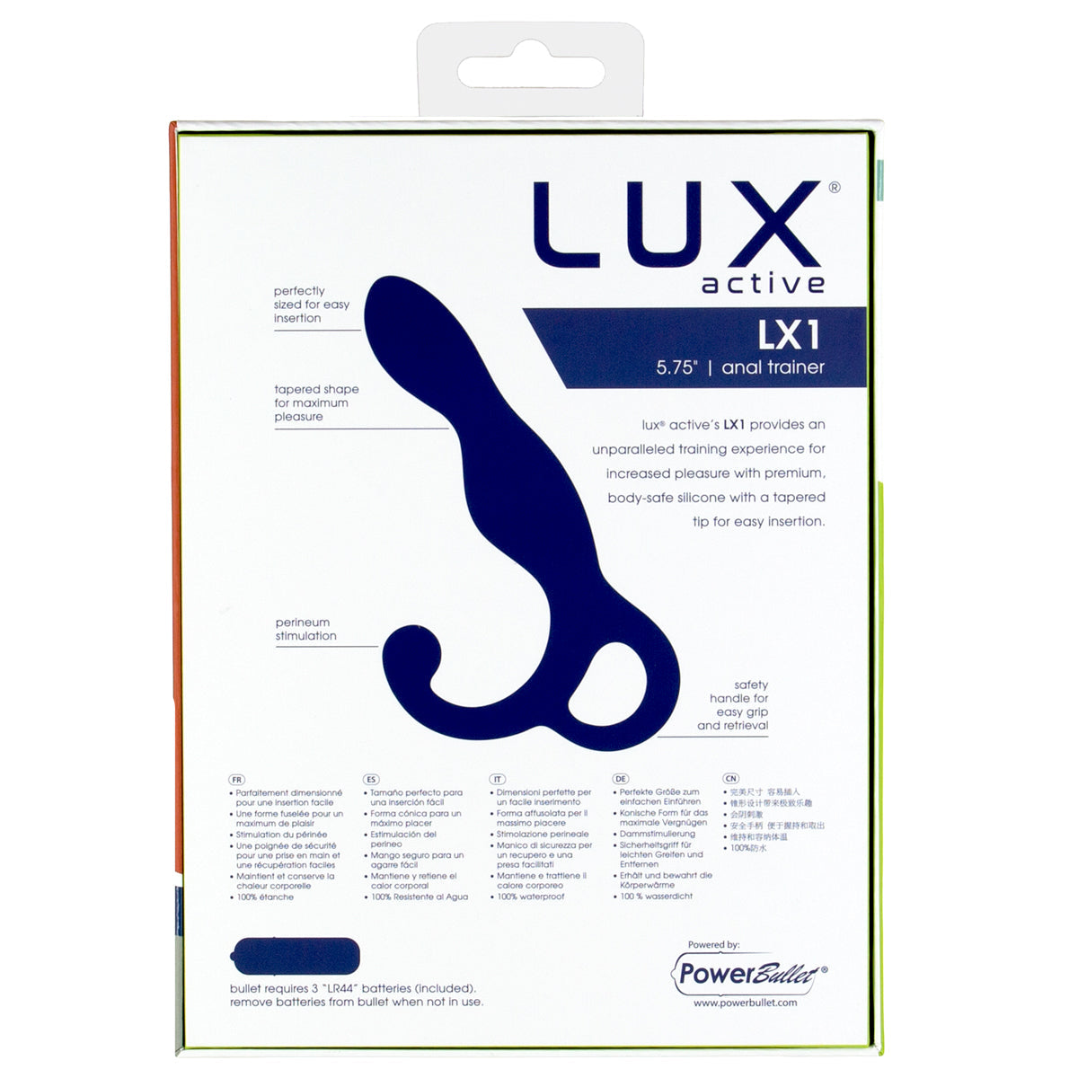 LUX active® LX1 – Anal Trainer 5.75" – Dark Blue