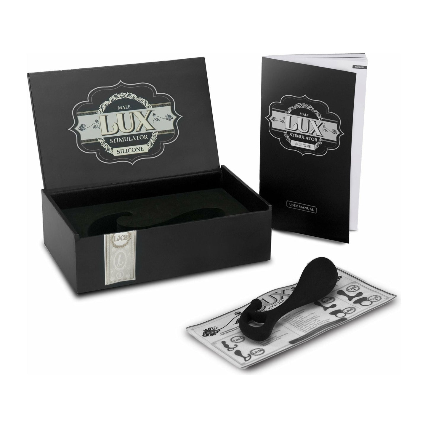 Lux Male Silicone Stimulator - LX2 - Black