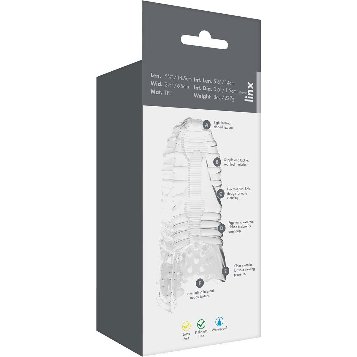 Linx Glacier Dual End Stroker - Clear