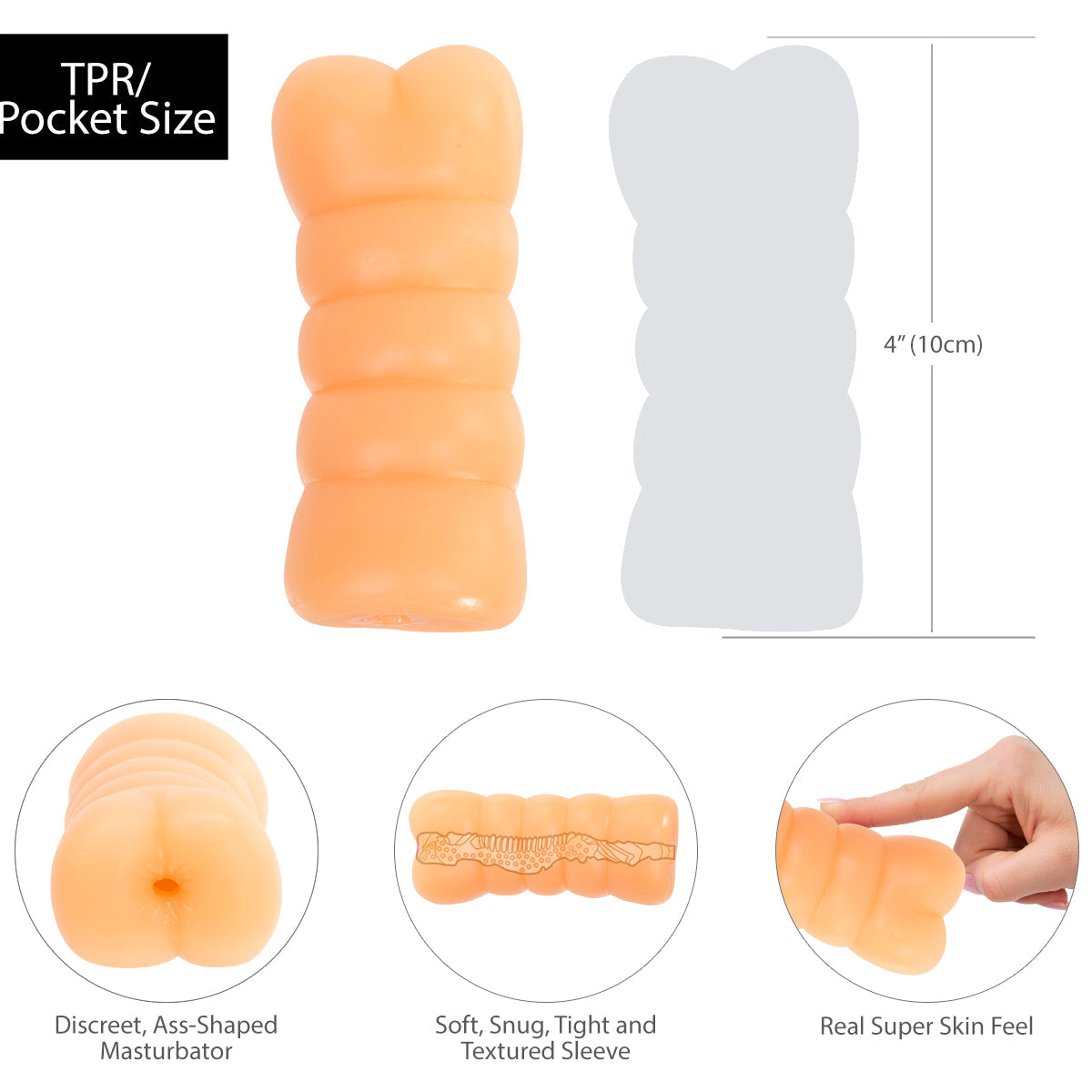 Pure Love® - TO-GO Pocket Size Masturbator – Ass