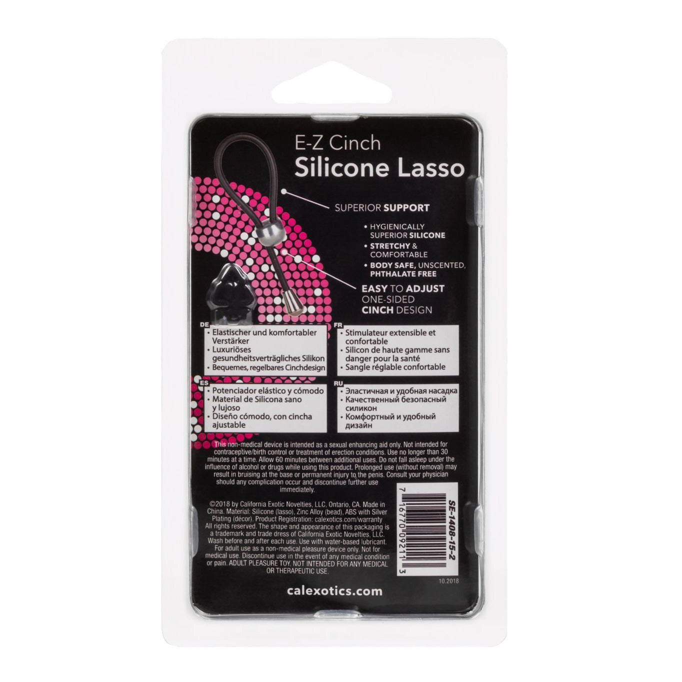 CalExotics® E-Z Cinch Silicone Lasso - Black