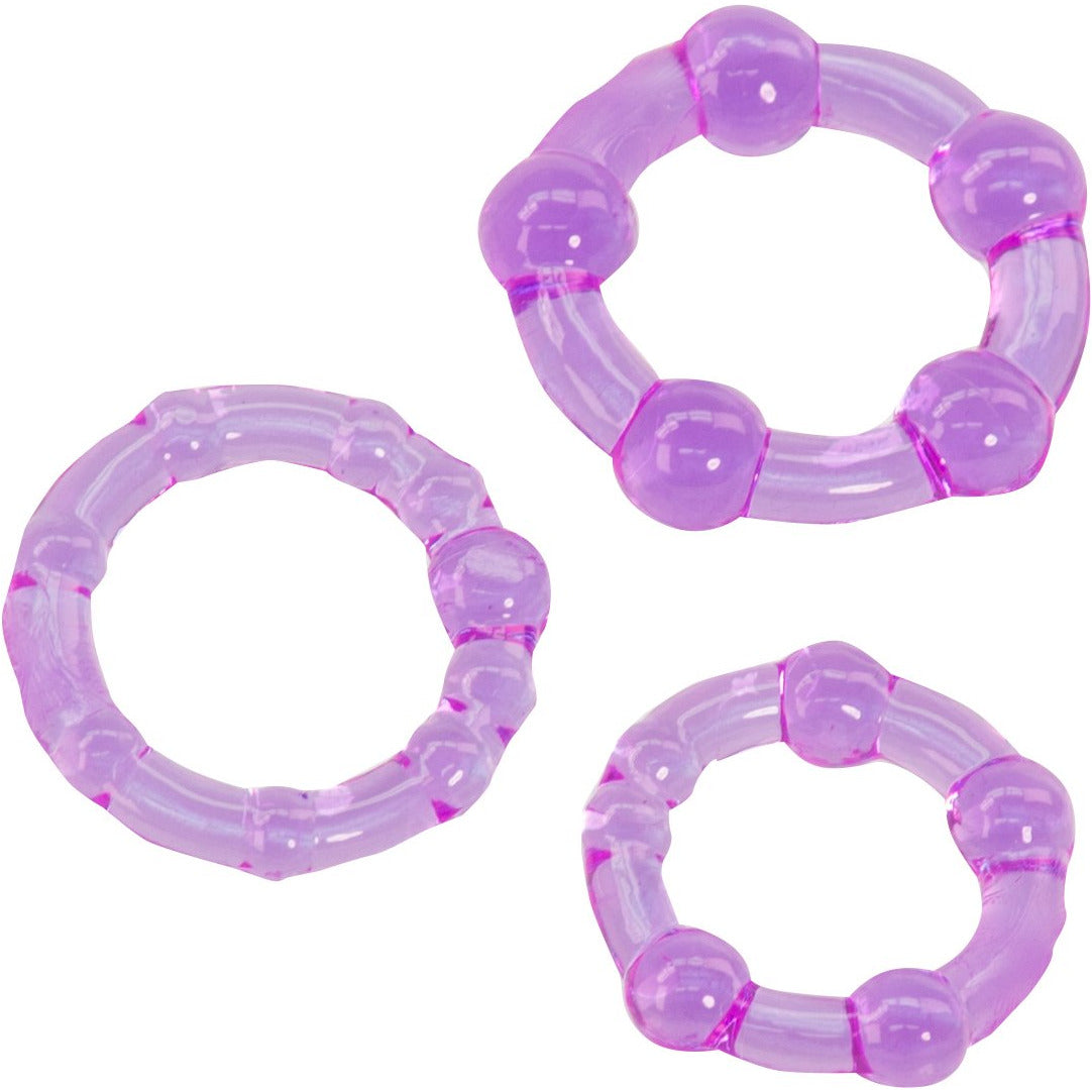 CalExotics® Silicone Island Rings - Purple