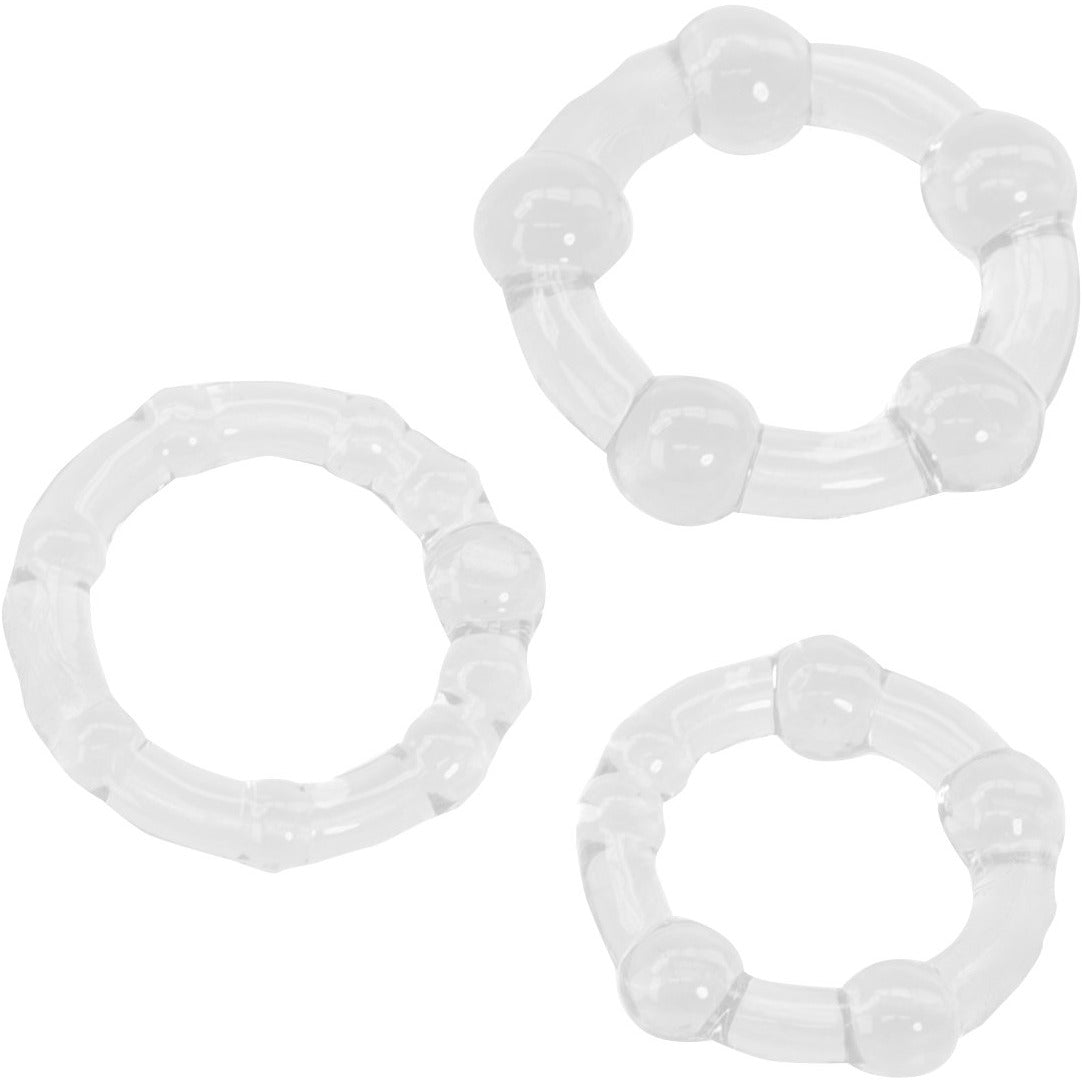 CalExotics® Silicone Island Rings - Clear