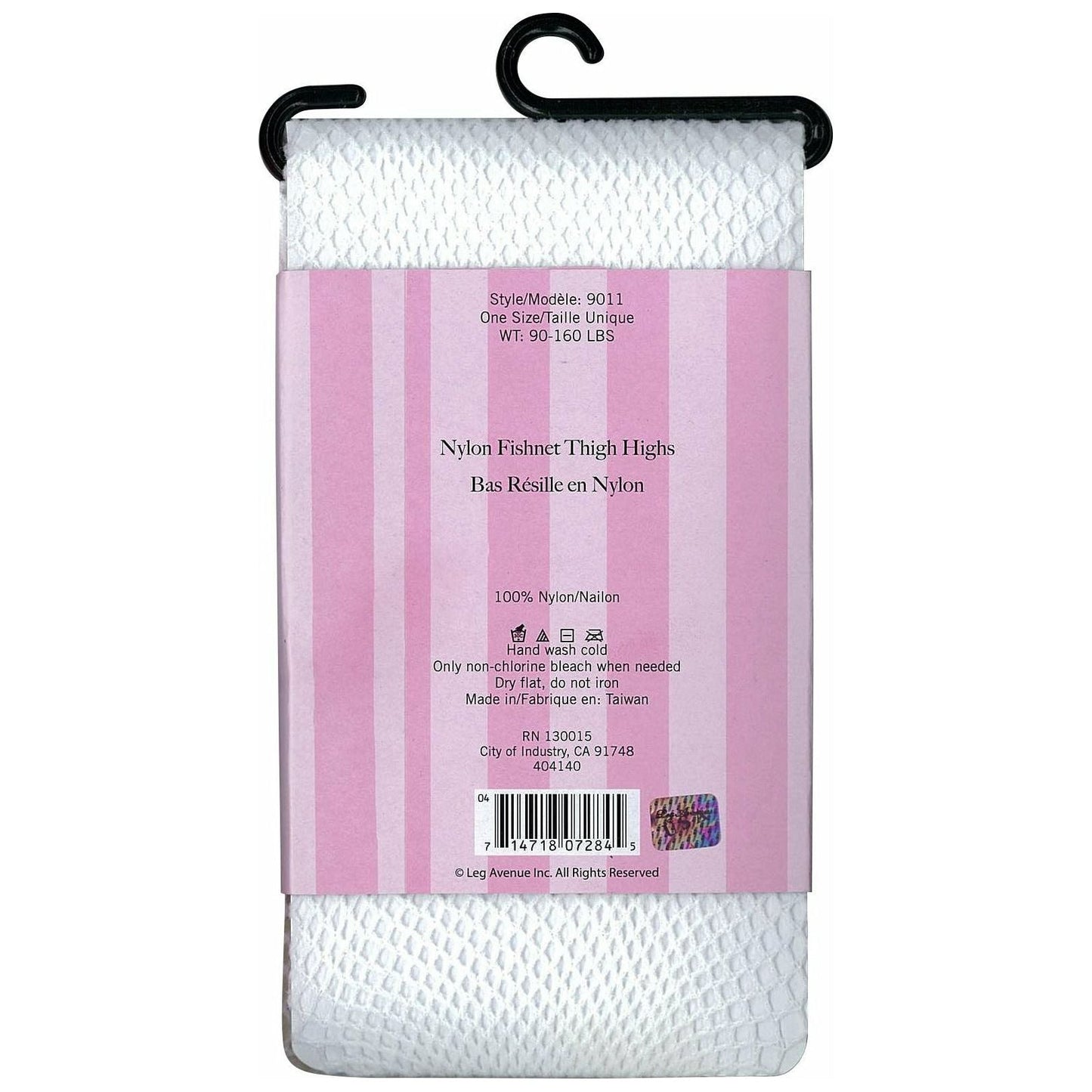 Leg Avenue Fishnet Stockings - White - O/S