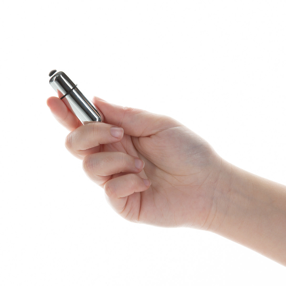 PowerBullet 1 Speed Vibrating Bullet - Battery Operated - Silver