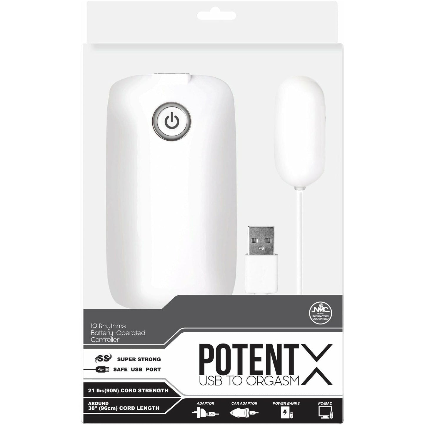 NMC Potent X - Bullet Vibrator - White